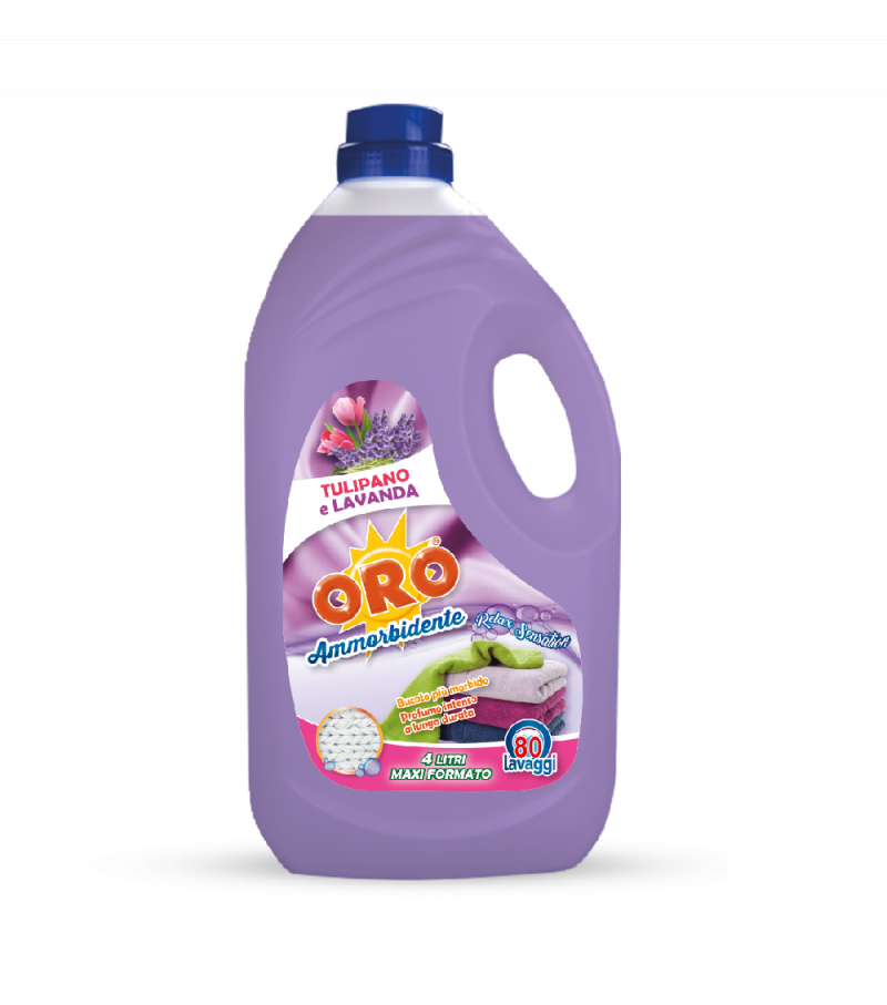 ORO AMMORBIDENTE TULIPANO E LAVANDA 4 lt